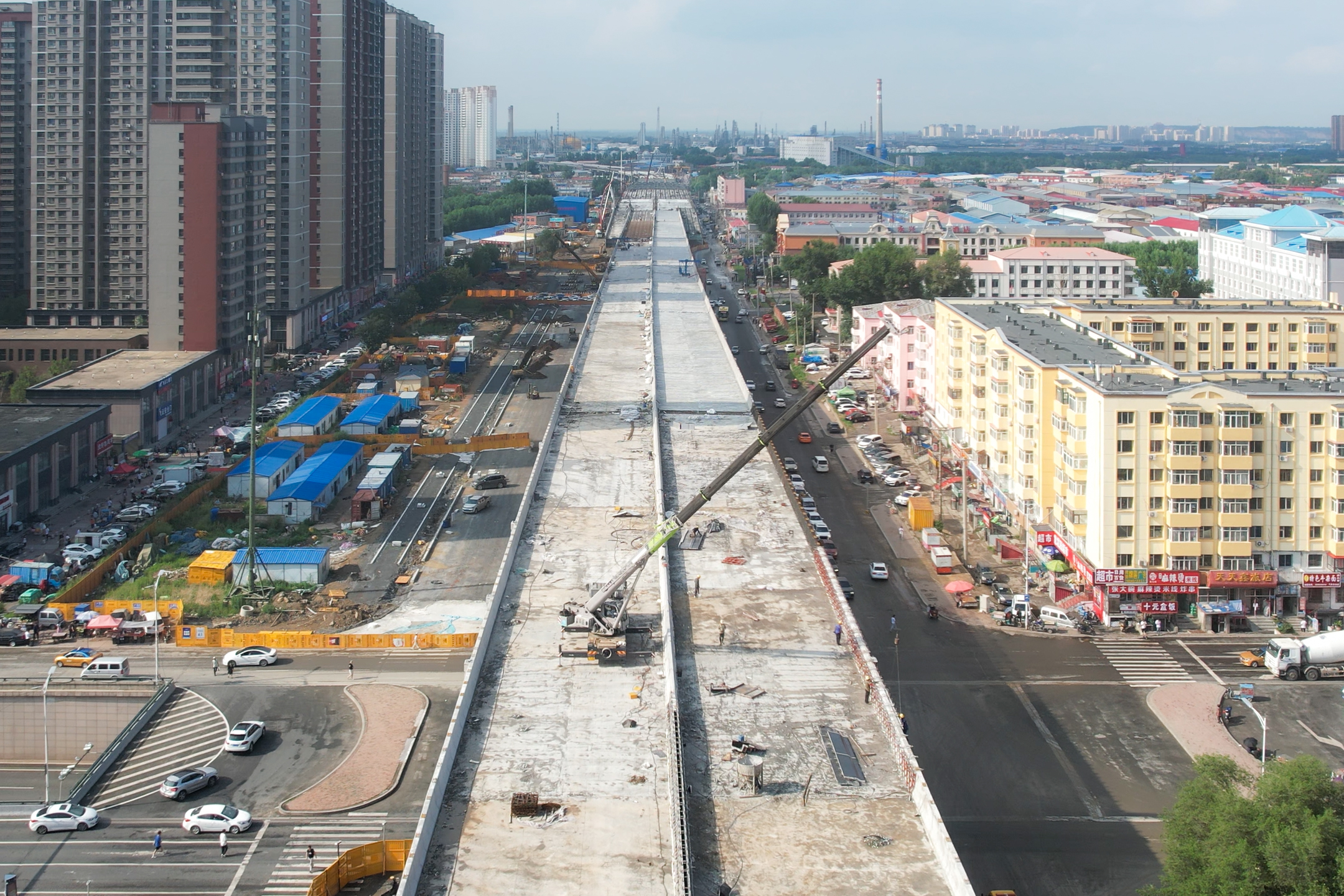 镜头 | 一线 公司承建的哈尔滨市东三环快速路工程大干快上 助力打造幸福宜居冰城(图7)
