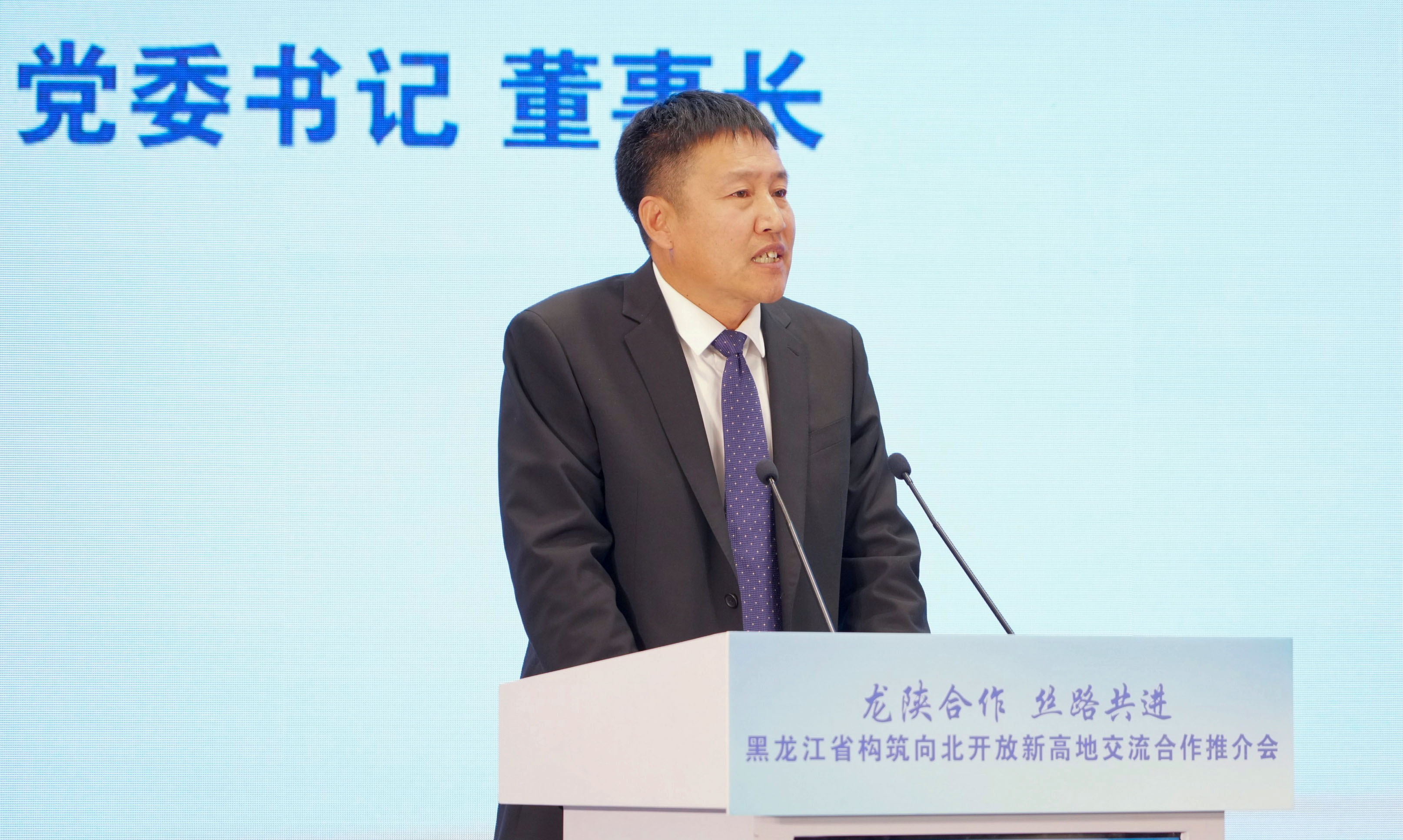 公司受邀参加第七届丝绸之路国际博览会 党委书记、董事长田玉龙作推介发言(图3)