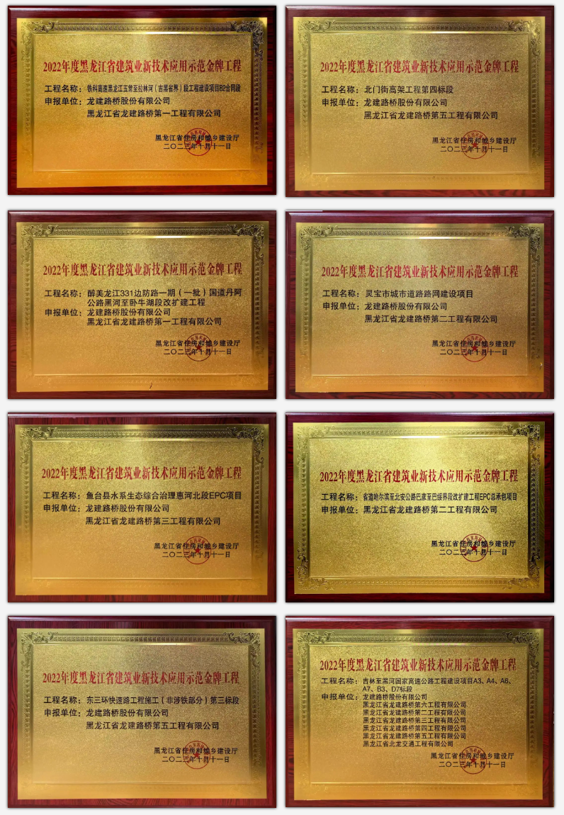 牢记嘱托 感恩奋进 | 公司荣获2022年度省建筑业新技术应用示范工程14项大奖(图1)