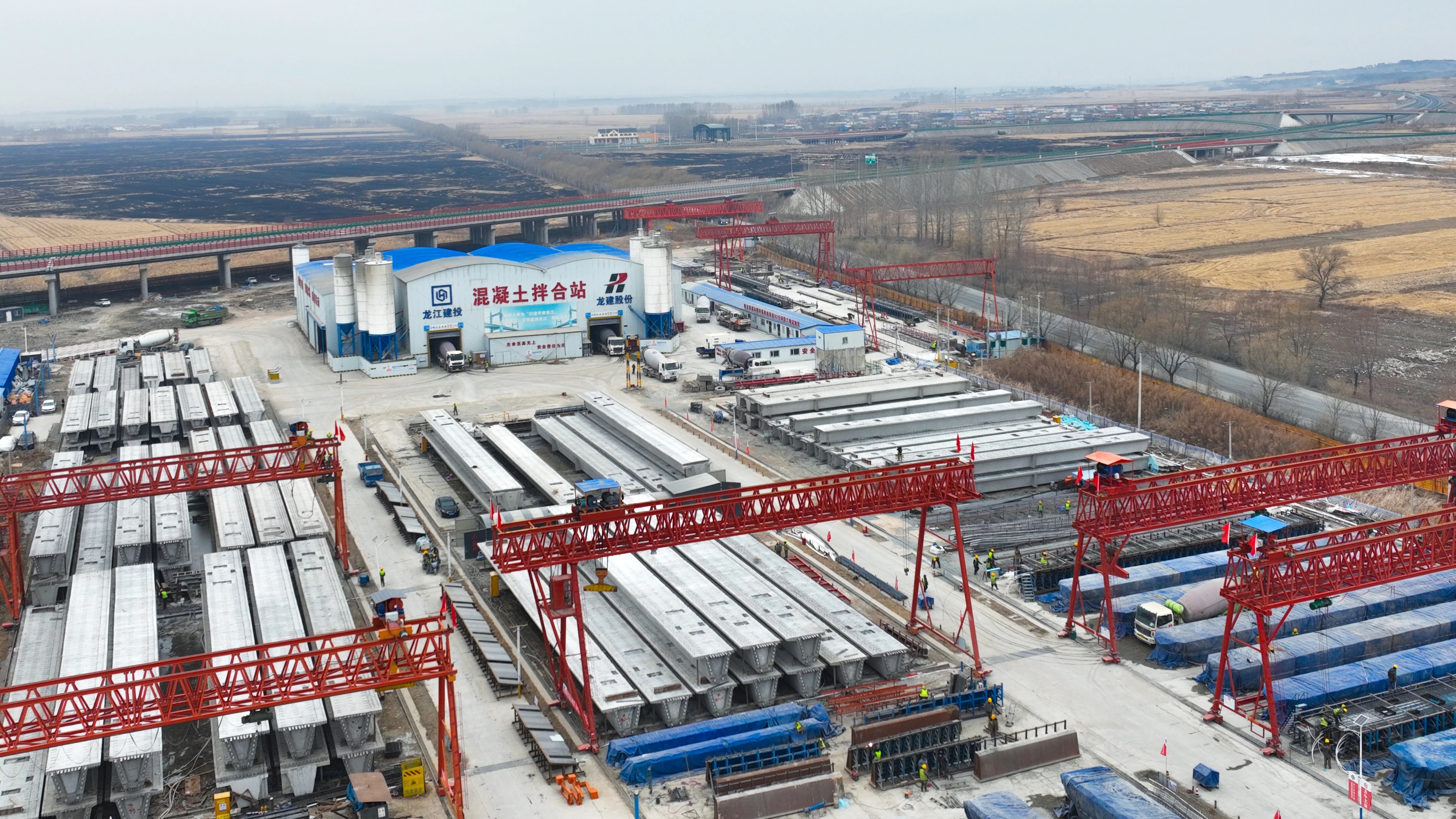 项目建设进行时｜公司承建的哈尔滨都市圈环线西南环项目加紧生产施工(图2)